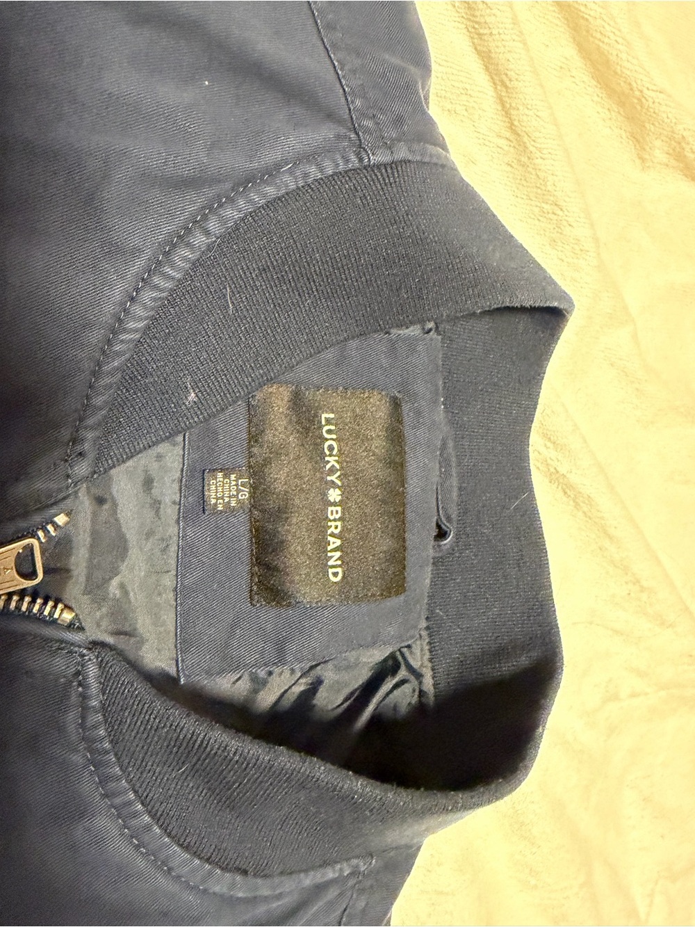 Lucky Brand Navy Bomber Jacket